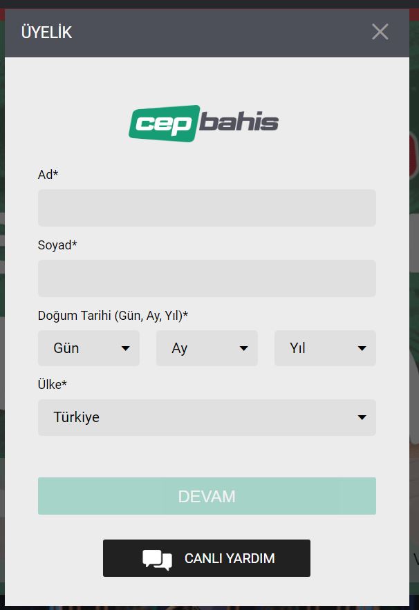 cepbahis üyelik